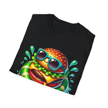 Cheeseburger Floating in Water - T-Shirt - Blount Custom Creations