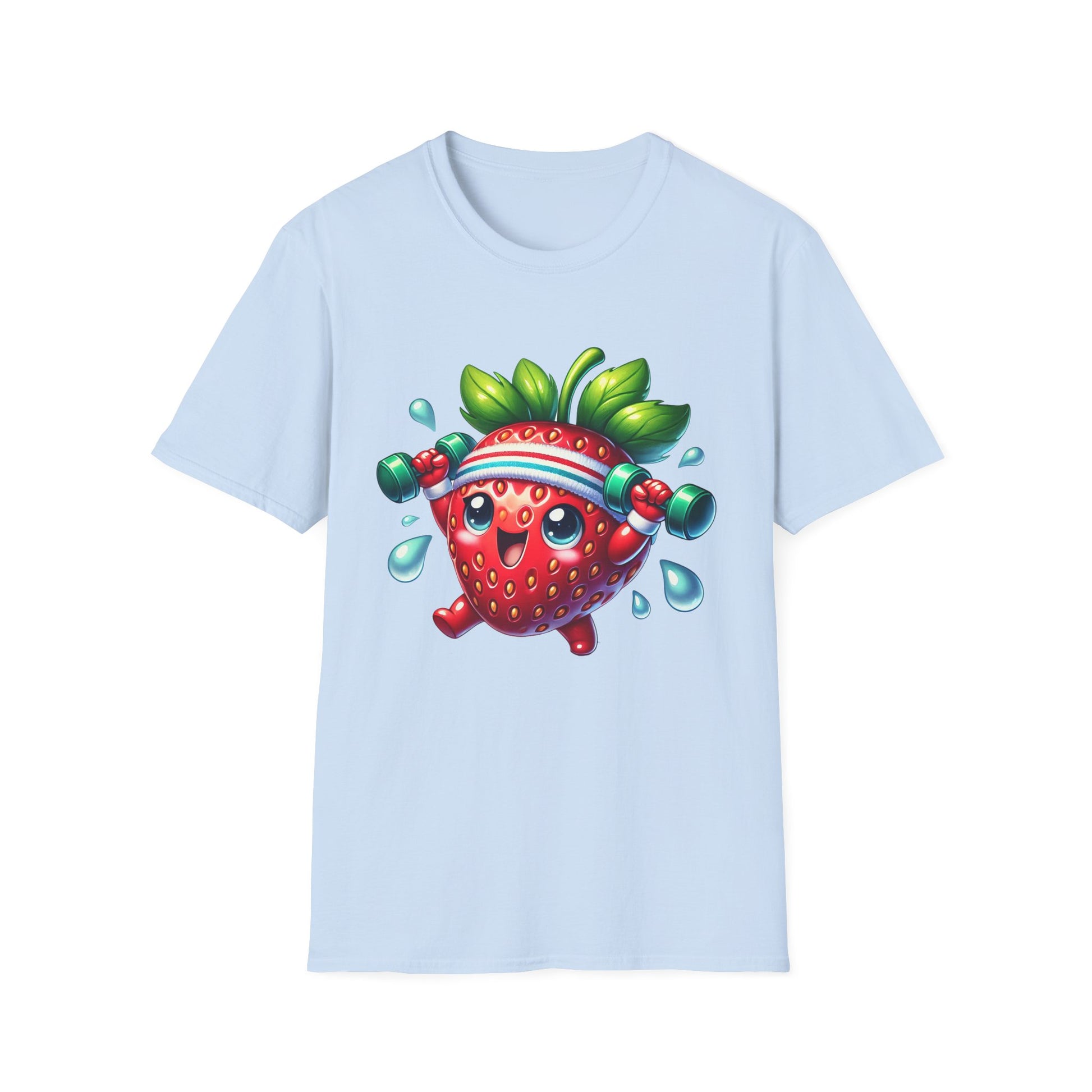 Strawberry Character Jumping - T-Shirt - Blount Custom Creations