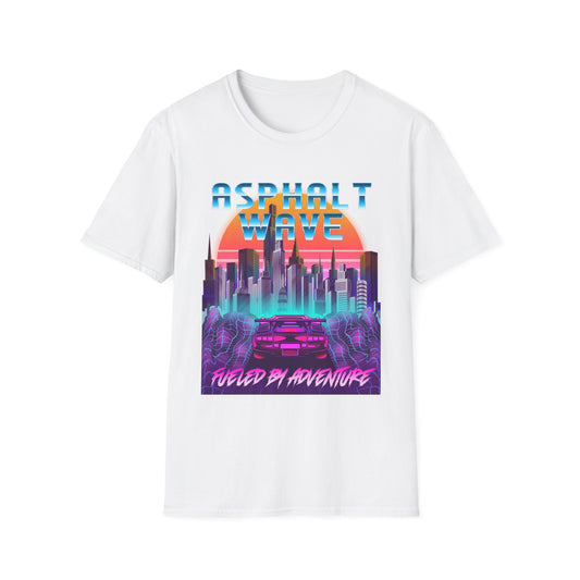 Asphalt Wave Fueled By Adventure - T-Shirt - Blount Custom Creations