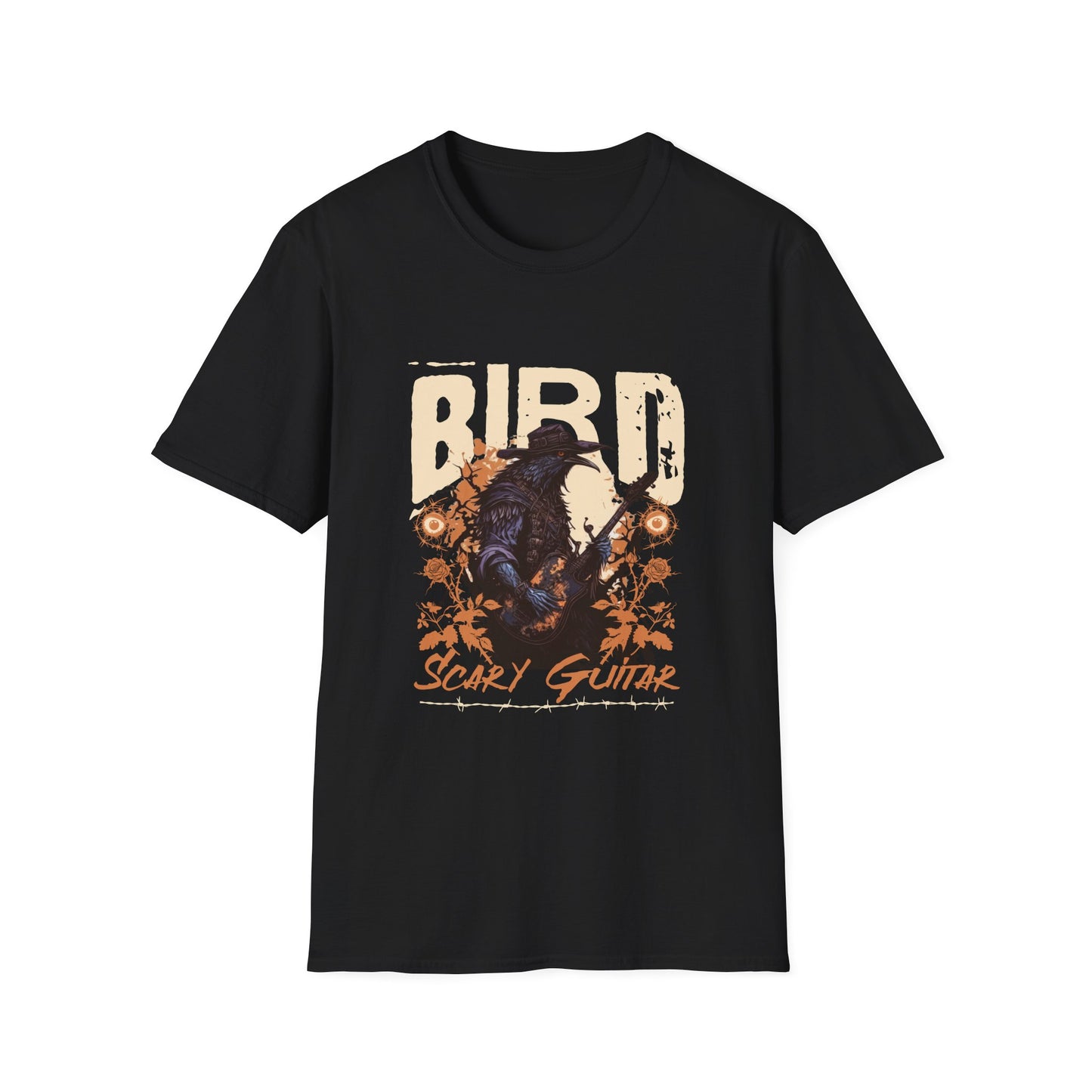 Bird Scary Guitar - T-Shirt - Blount Custom Creations