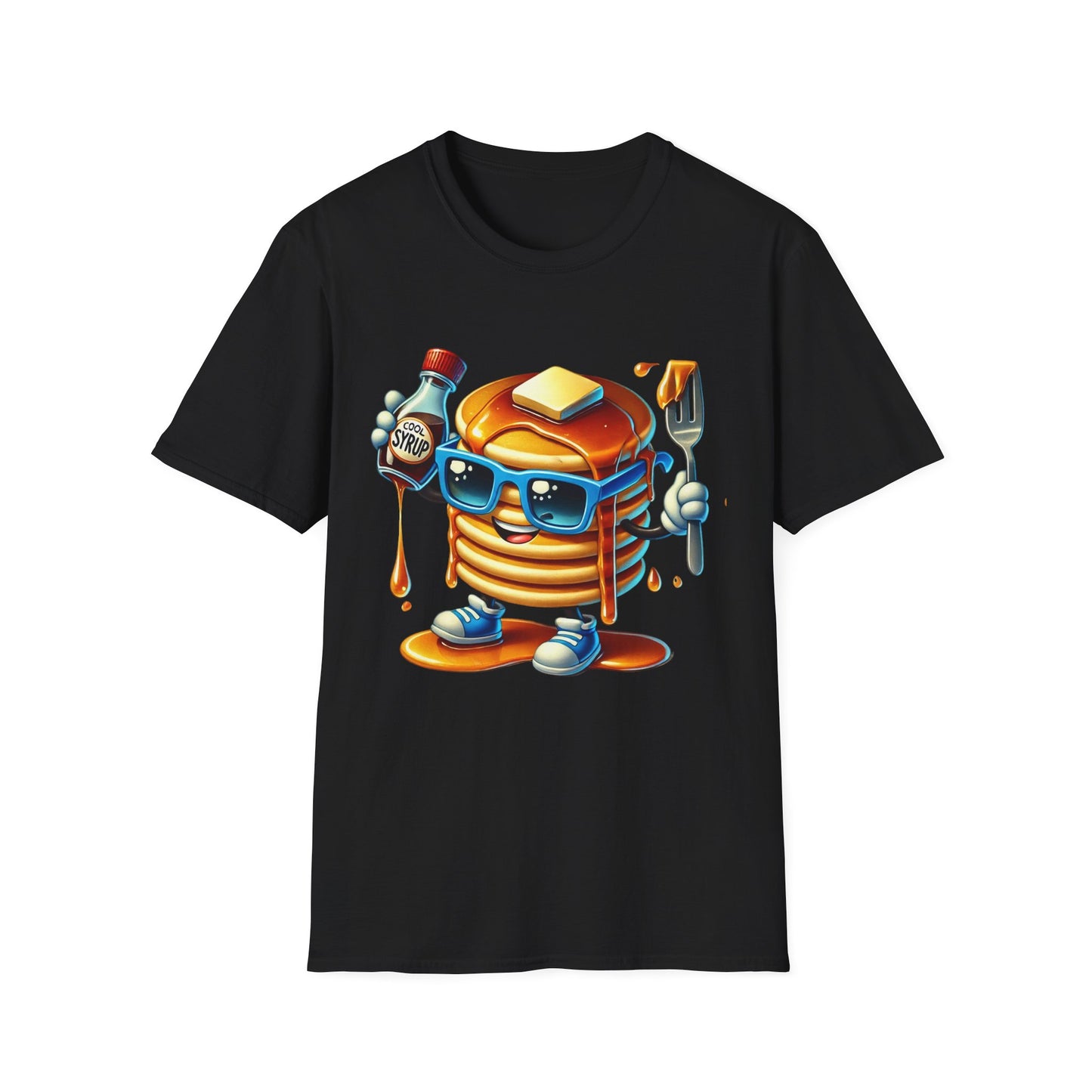 Stack of Pancakes with Syrup - T-Shirt - Blount Custom Creations