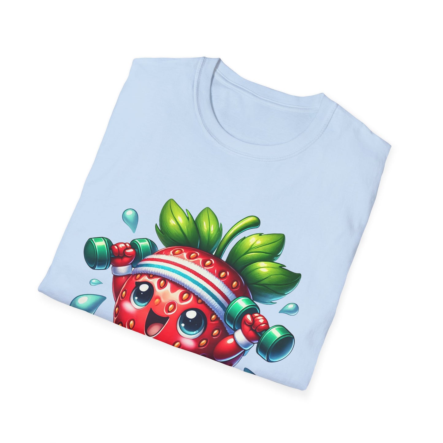 Strawberry Character Jumping - T-Shirt - Blount Custom Creations