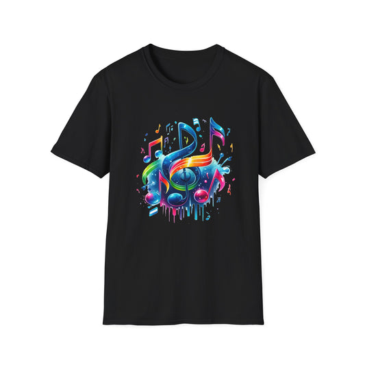 Colorful Music Notes - T-Shirt - Blount Custom Creations