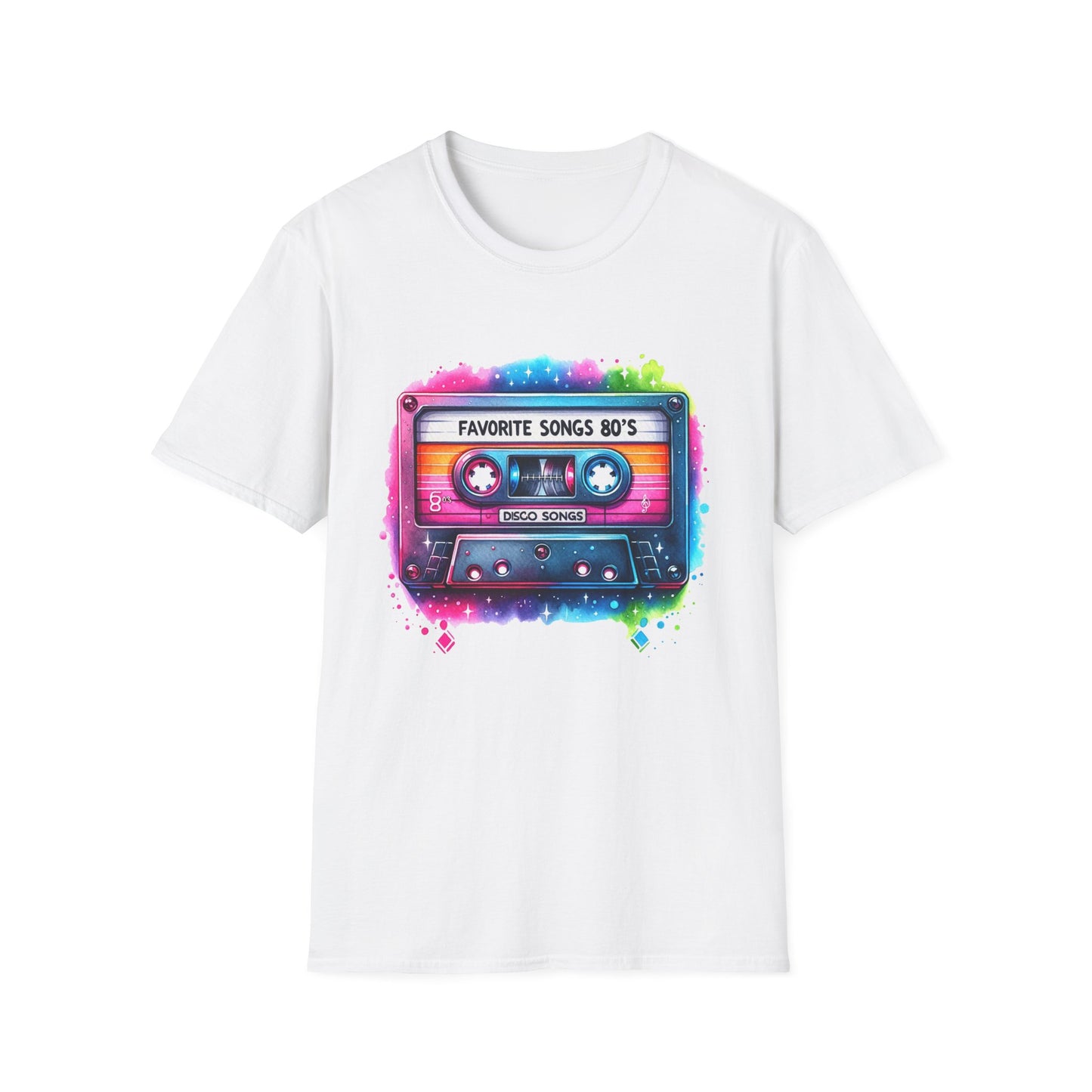 80's Favorite Songs Cassette Tape 1 - T-Shirt - Blount Custom Creations