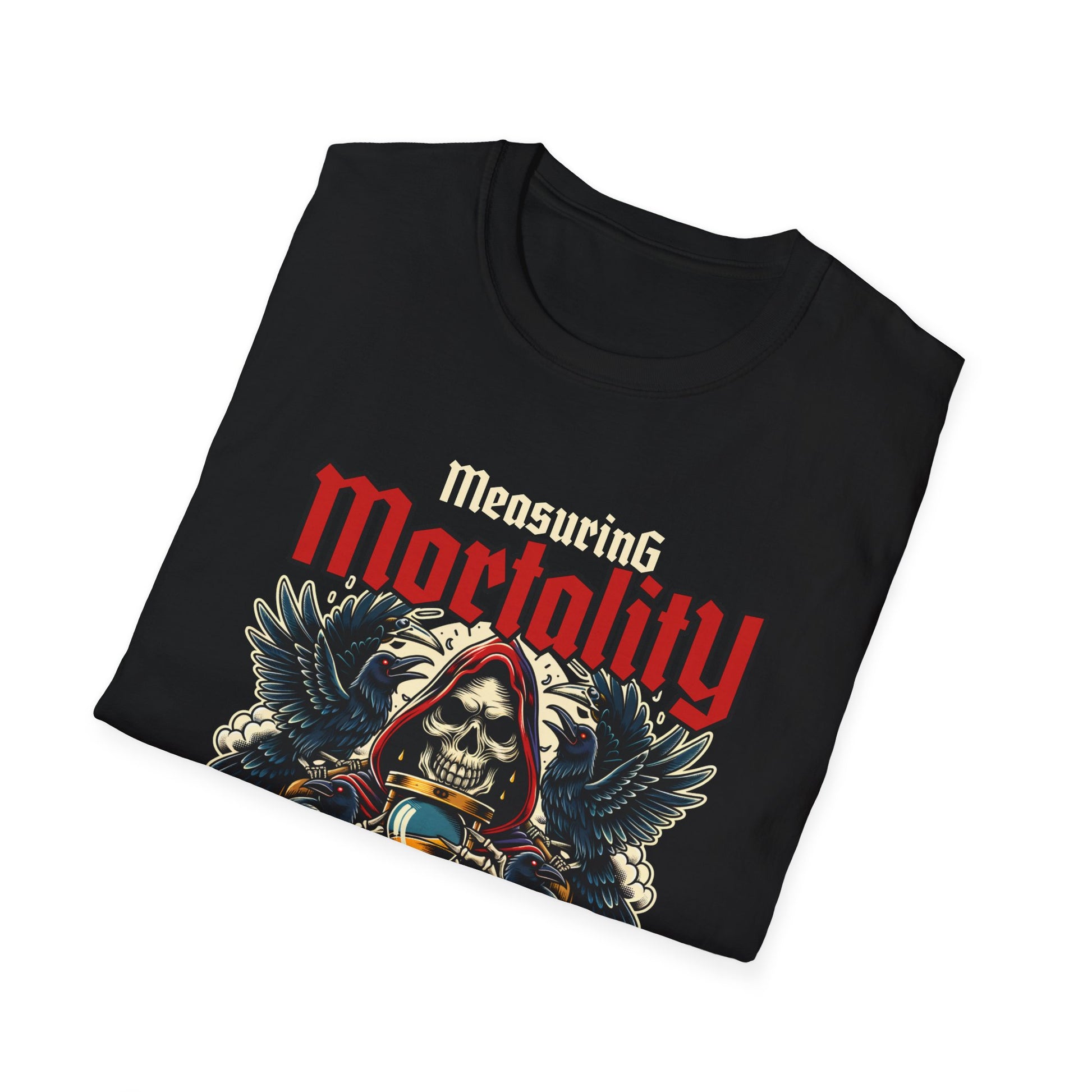 Measuring Mortality Death's Countdown Skull - T-Shirt - Blount Custom Creations