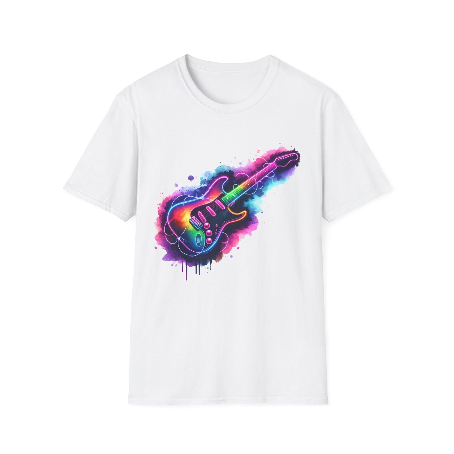 Glowing Electric Guitar - T-Shirt - Blount Custom Creations