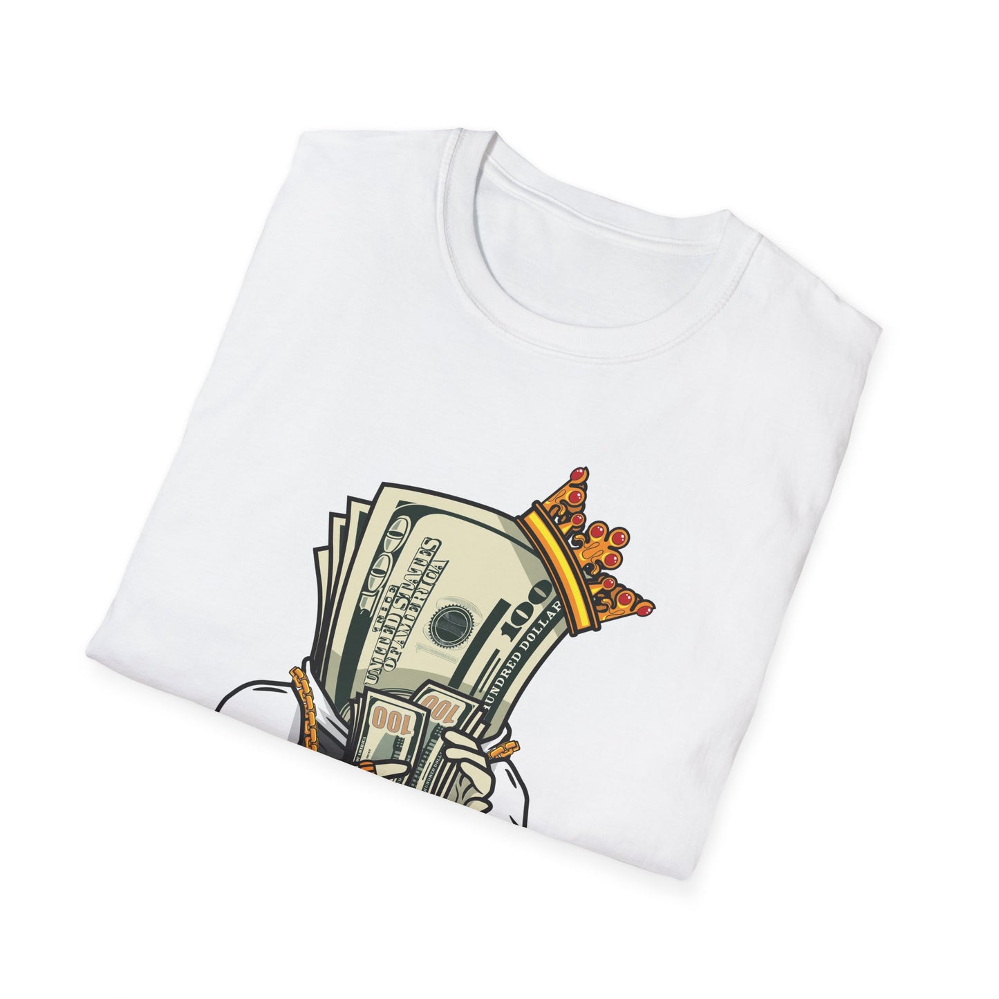 100 Dollar Bill Person with Crown Streetwear - T-Shirt - Blount Custom Creations