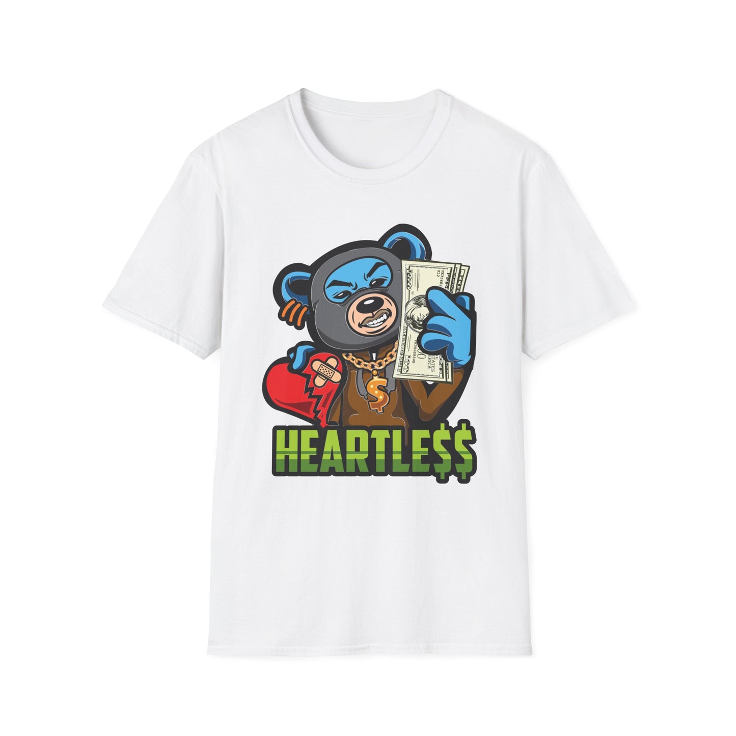 Heartless Gangster Bear Streetwear - T-Shirt - Blount Custom Creations