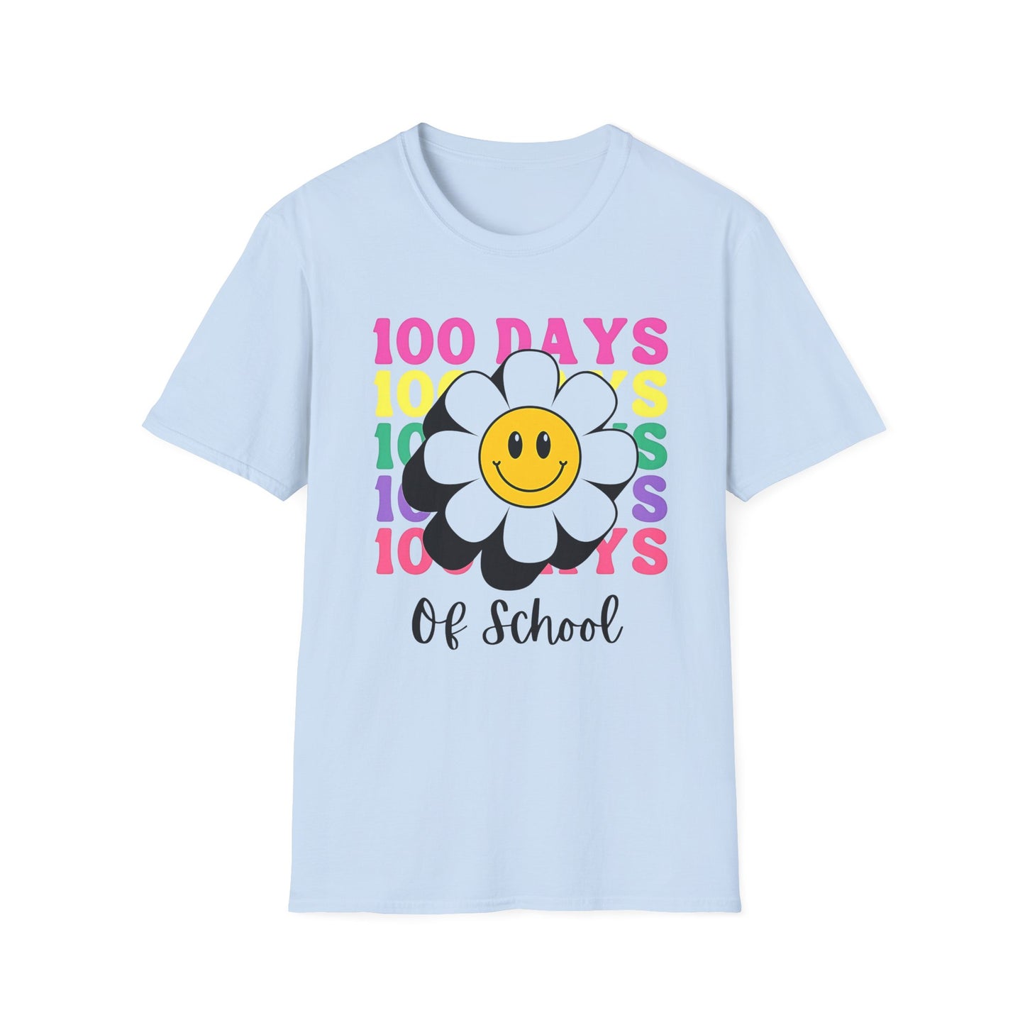 100 Days of School Flower - T-Shirt - Blount Custom Creations