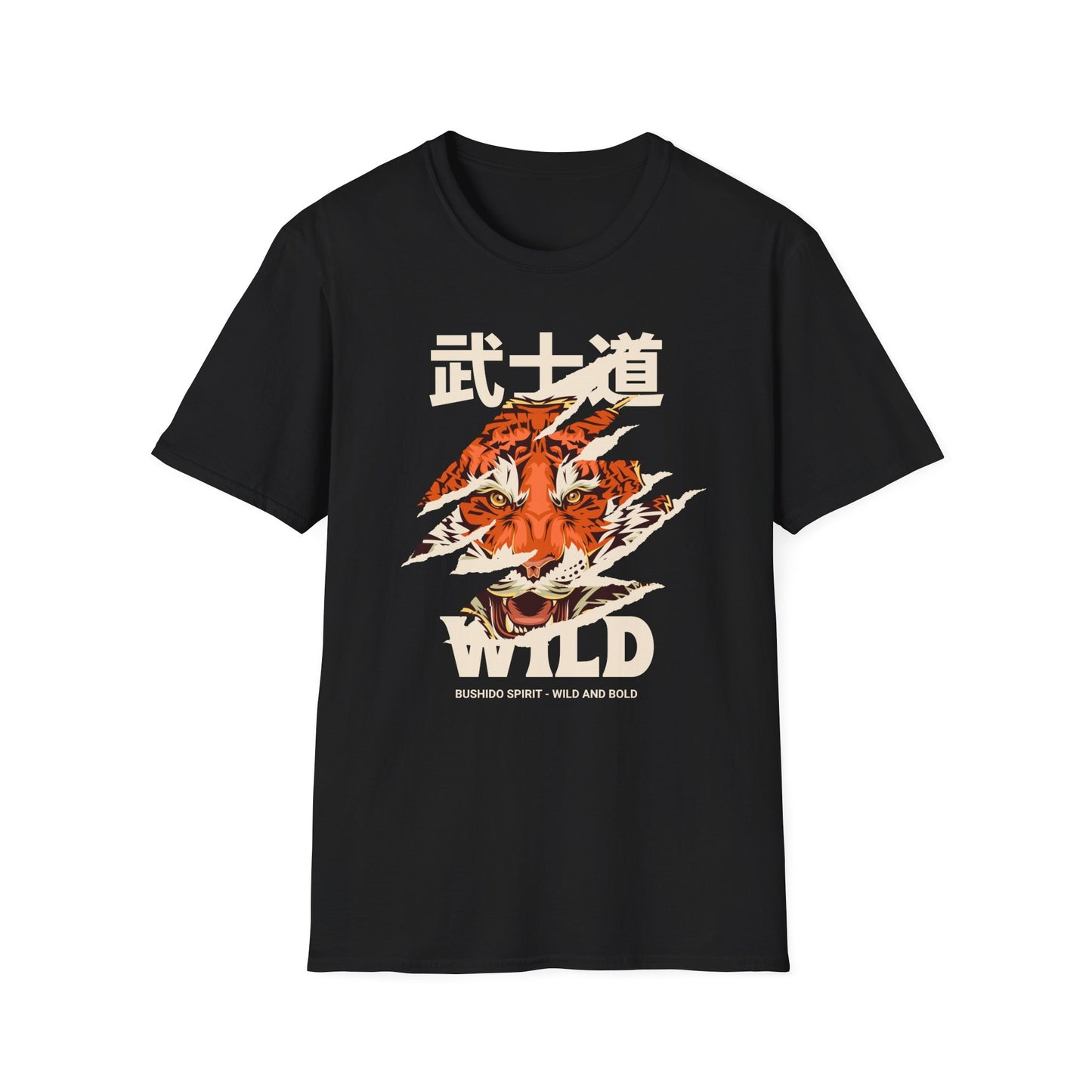 Bushido Spirit Wild and Bold Tiger - T-Shirt - Blount Custom Creations