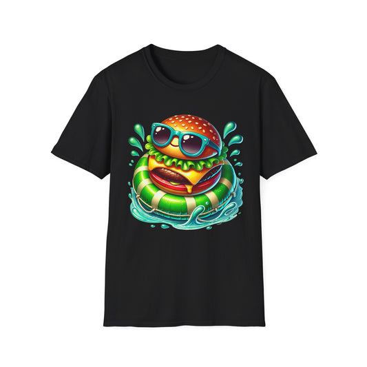 Cheeseburger Floating in Water - T-Shirt - Blount Custom Creations