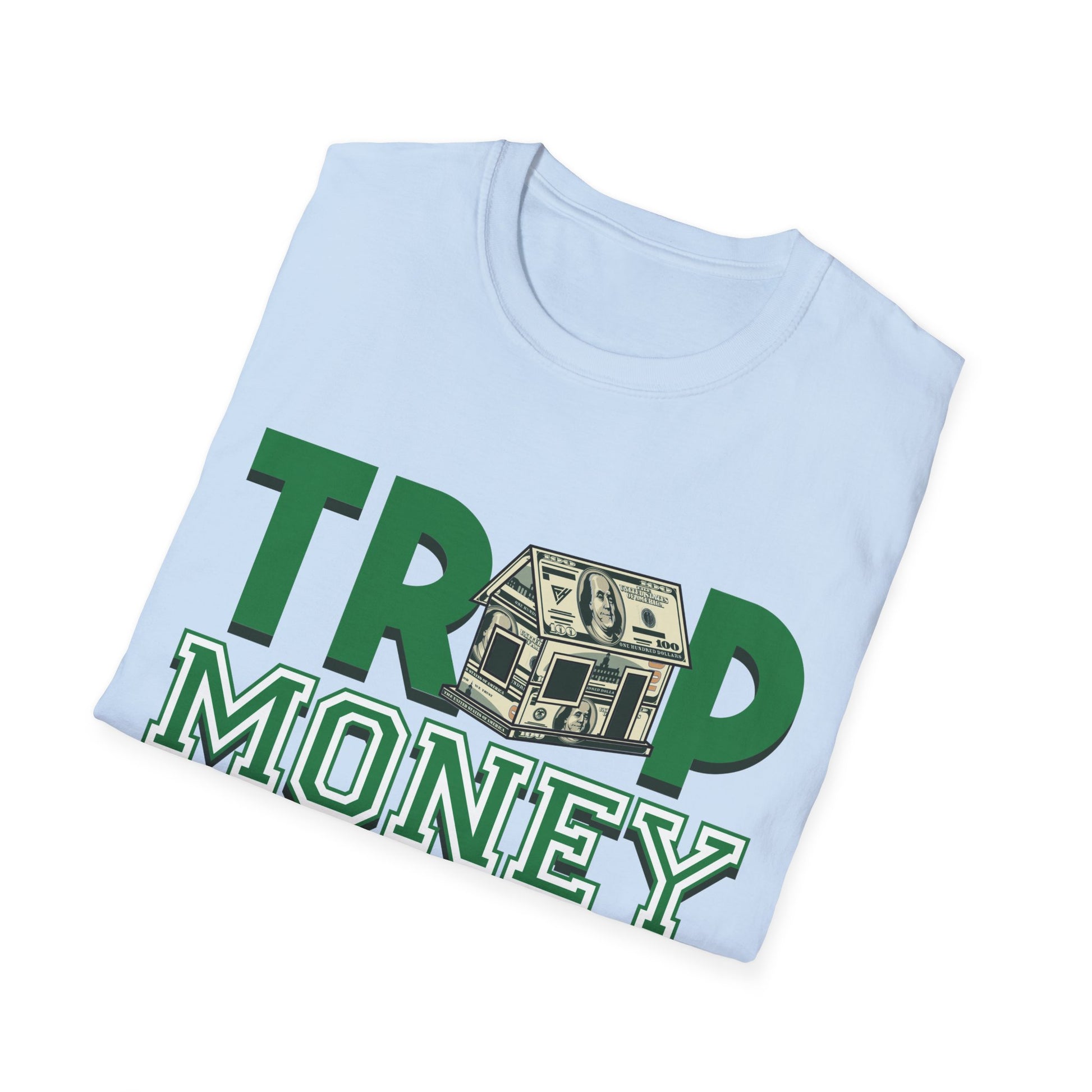 Trap Money Streetwear with Money House - T-Shirt - Blount Custom Creations