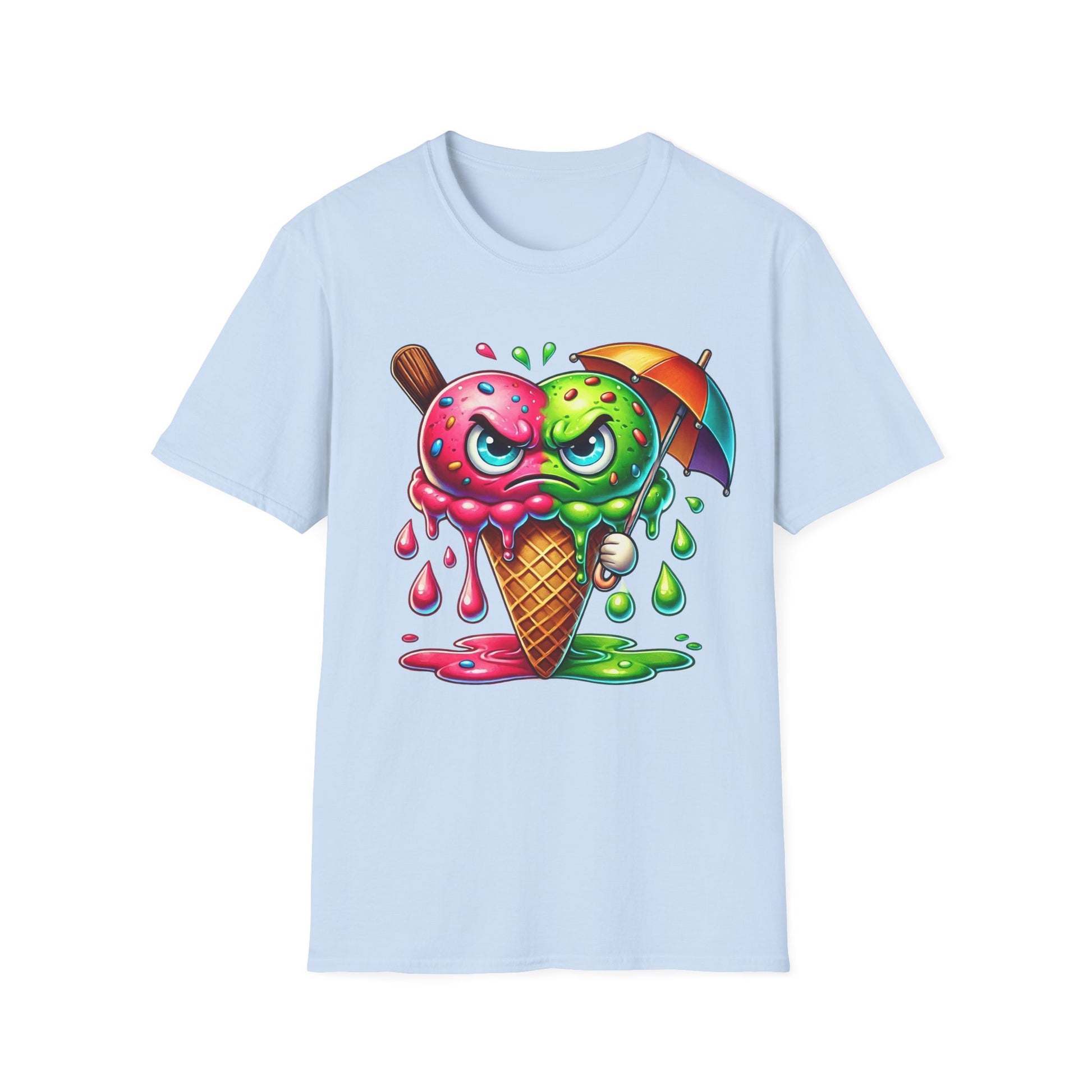 Mad Ice Cream Cone Melting - T-Shirt - Blount Custom Creations