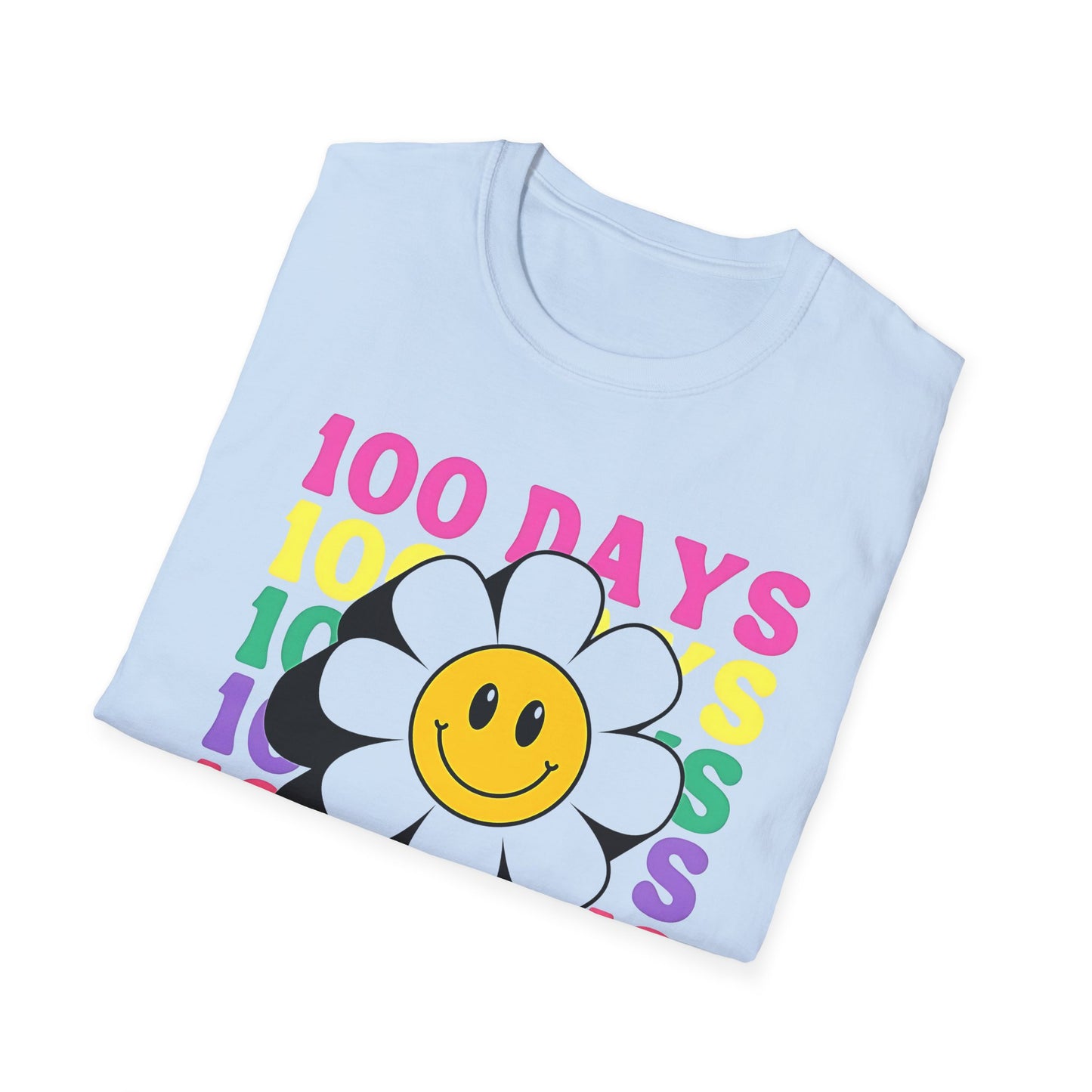 100 Days of School Flower - T-Shirt - Blount Custom Creations