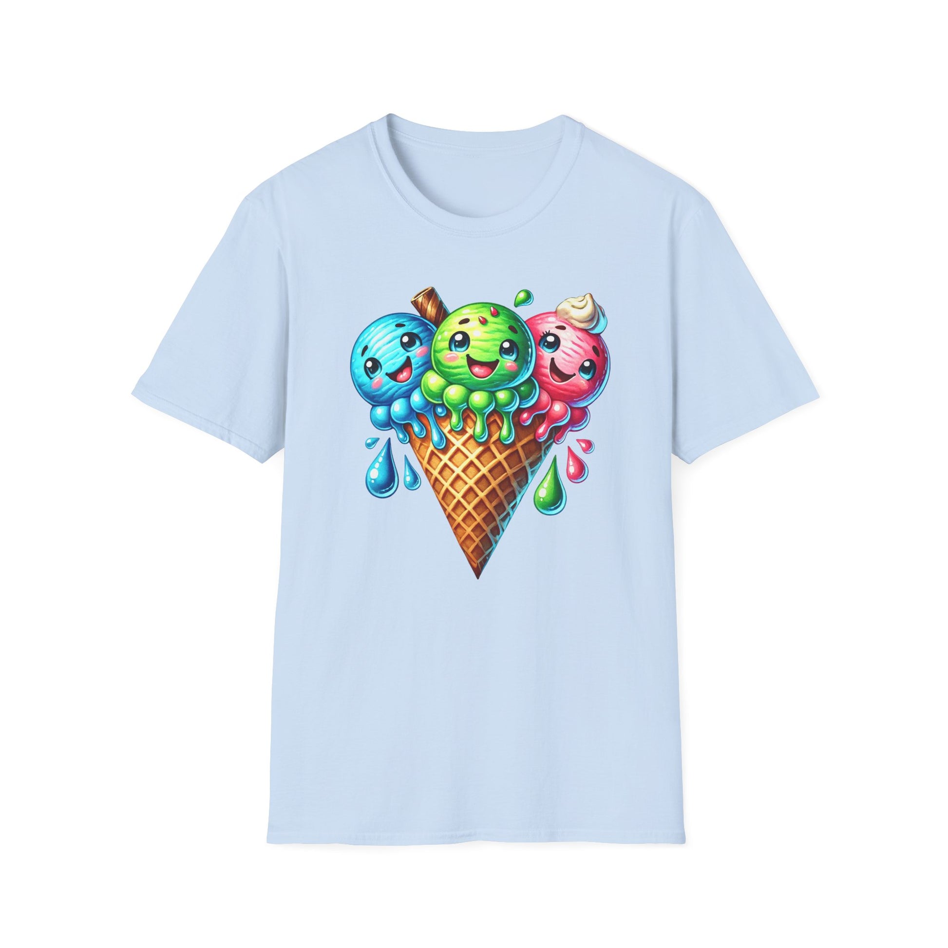 Triple Ice Cream Cone - T-Shirt - Blount Custom Creations