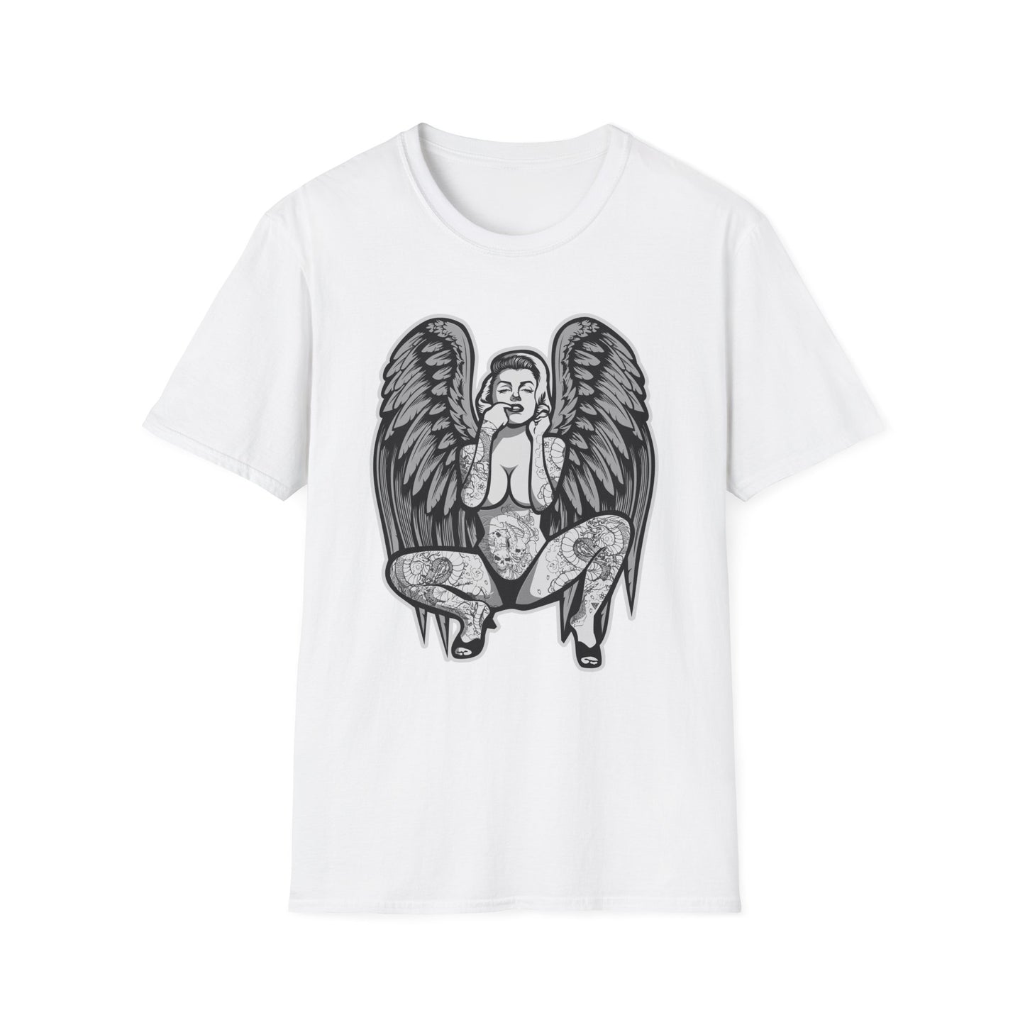 Tattooed Woman with Wings - T-Shirt - Blount Custom Creations