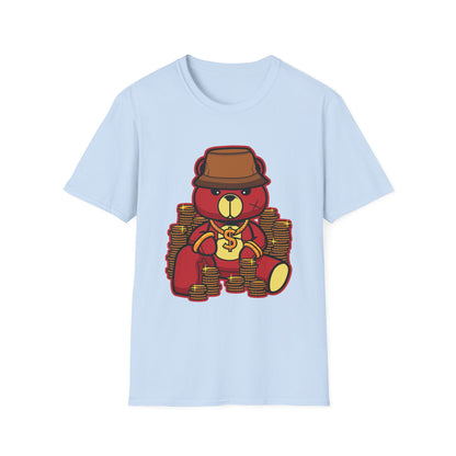 Gangster Bear with Gold Coins Streetwear - T-Shirt - Blount Custom Creations