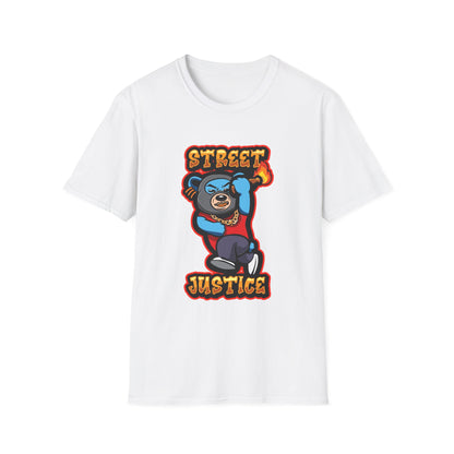 Street Justice Streetwear Rapping Bear - T-Shirt - Blount Custom Creations