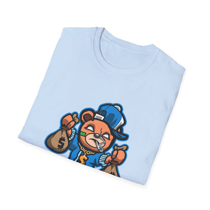 Money Bags Gangster Bear Streetwear - T-Shirt - Blount Custom Creations