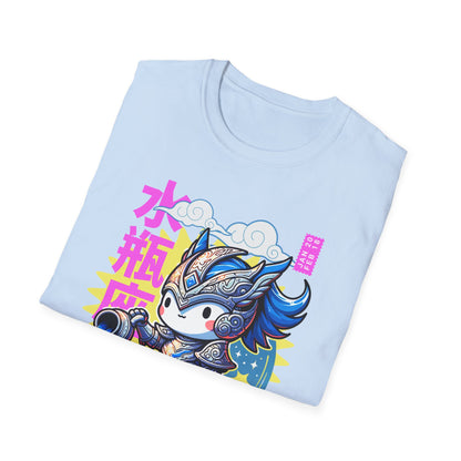 Aquarius Armor Zodiac Chibi - T-Shirt - Blount Custom Creations