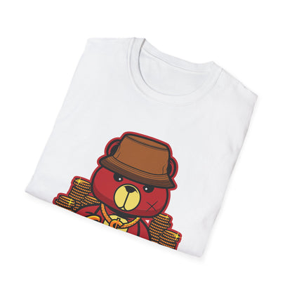 Gangster Bear with Gold Coins Streetwear - T-Shirt - Blount Custom Creations