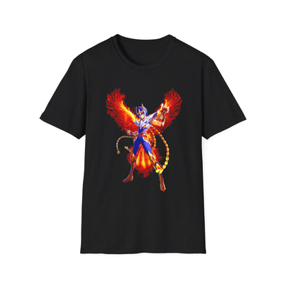 Anime Character with Fire Wings - T-Shirt - Blount Custom Creations