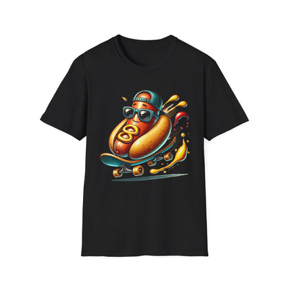 Skateboarding Hot Dog - T-Shirt - Blount Custom Creations