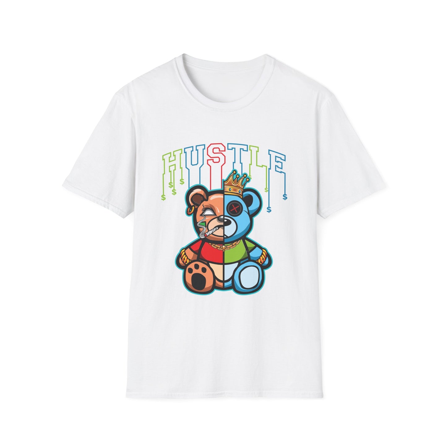 Hustle Graffiti Streetwear Bear - T-Shirt - Blount Custom Creations