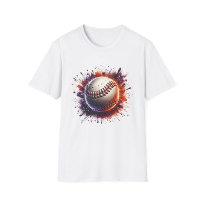 Baseball with Colorful Background - T-Shirt - Blount Custom Creations