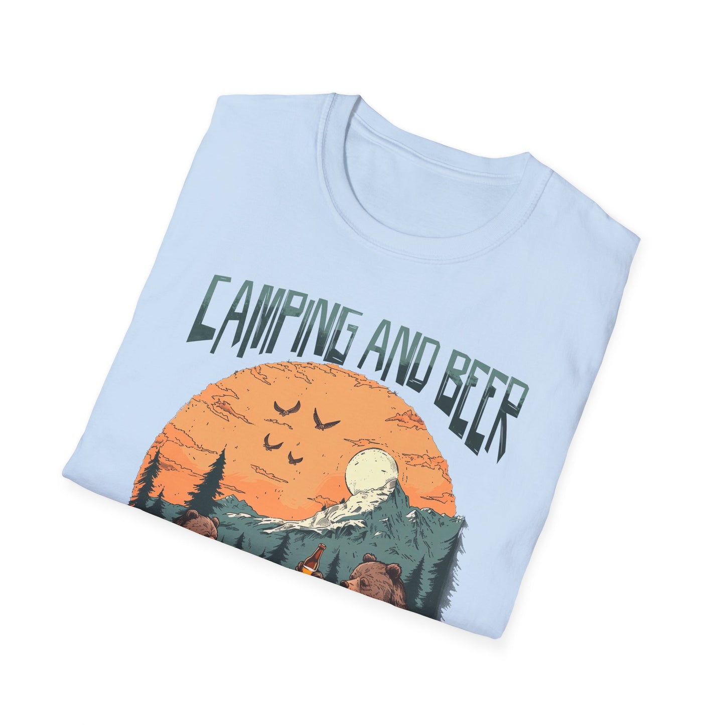 Camping and Beer That's Why I'm Here - T-Shirt - Blount Custom Creations