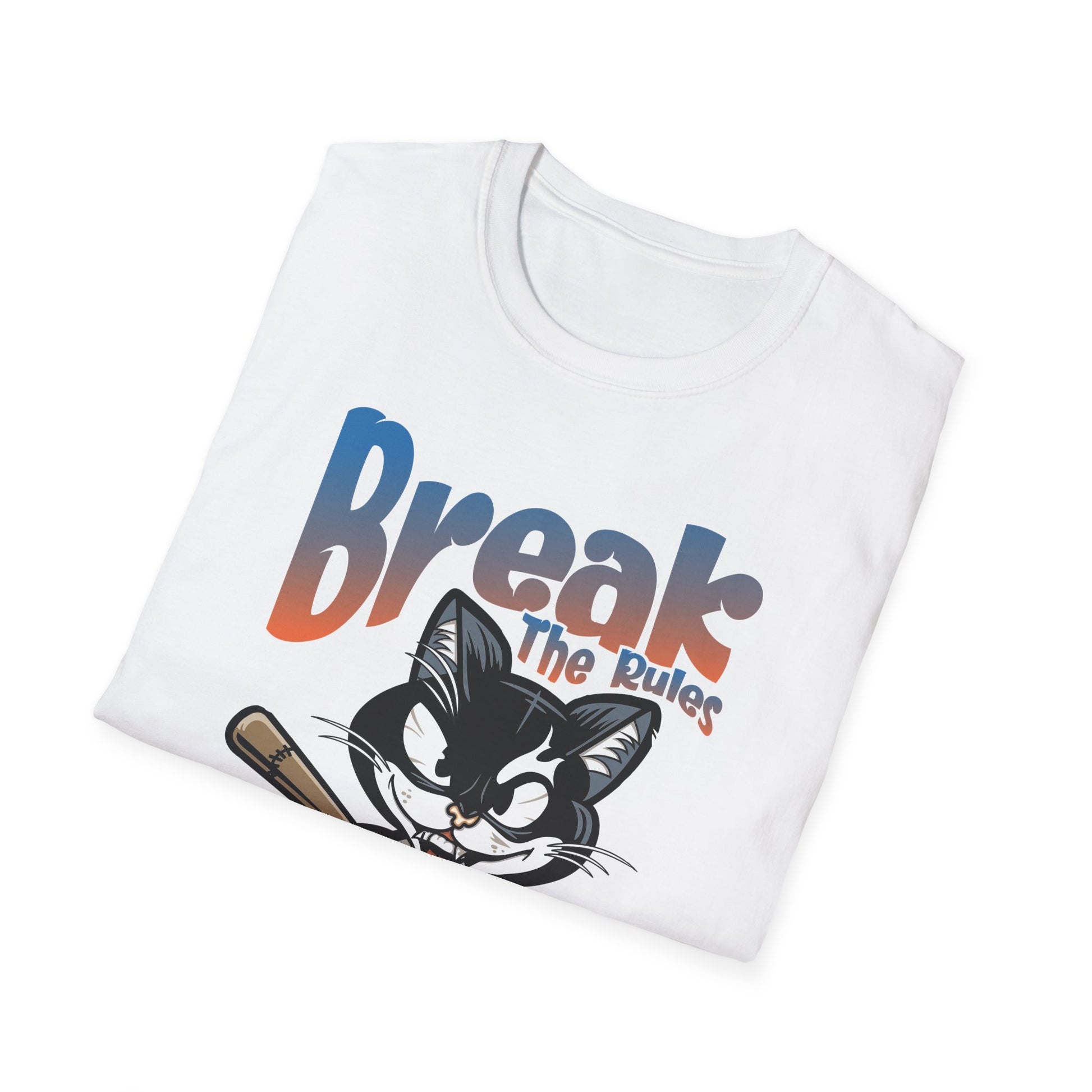 Break The Rules Meow Talks - T-Shirt - Blount Custom Creations