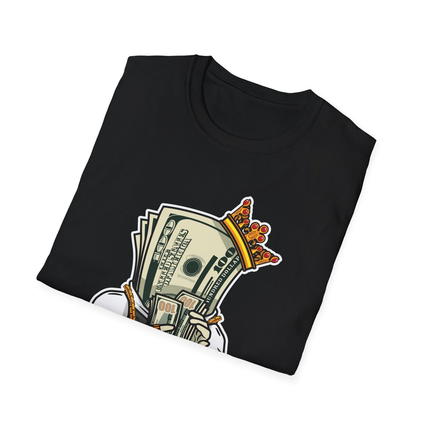 100 Dollar Bill Person with Crown Streetwear - T-Shirt - Blount Custom Creations