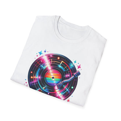 Shimmering Record Player - T-Shirt - Blount Custom Creations