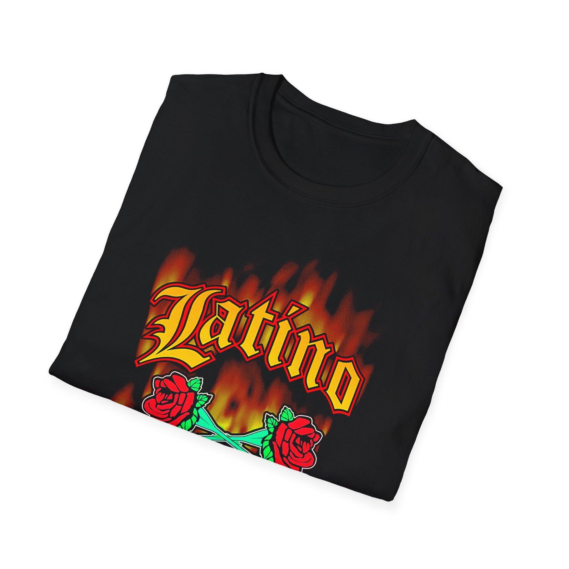 Latino Heat with Burning Roses - T-Shirt - Blount Custom Creations