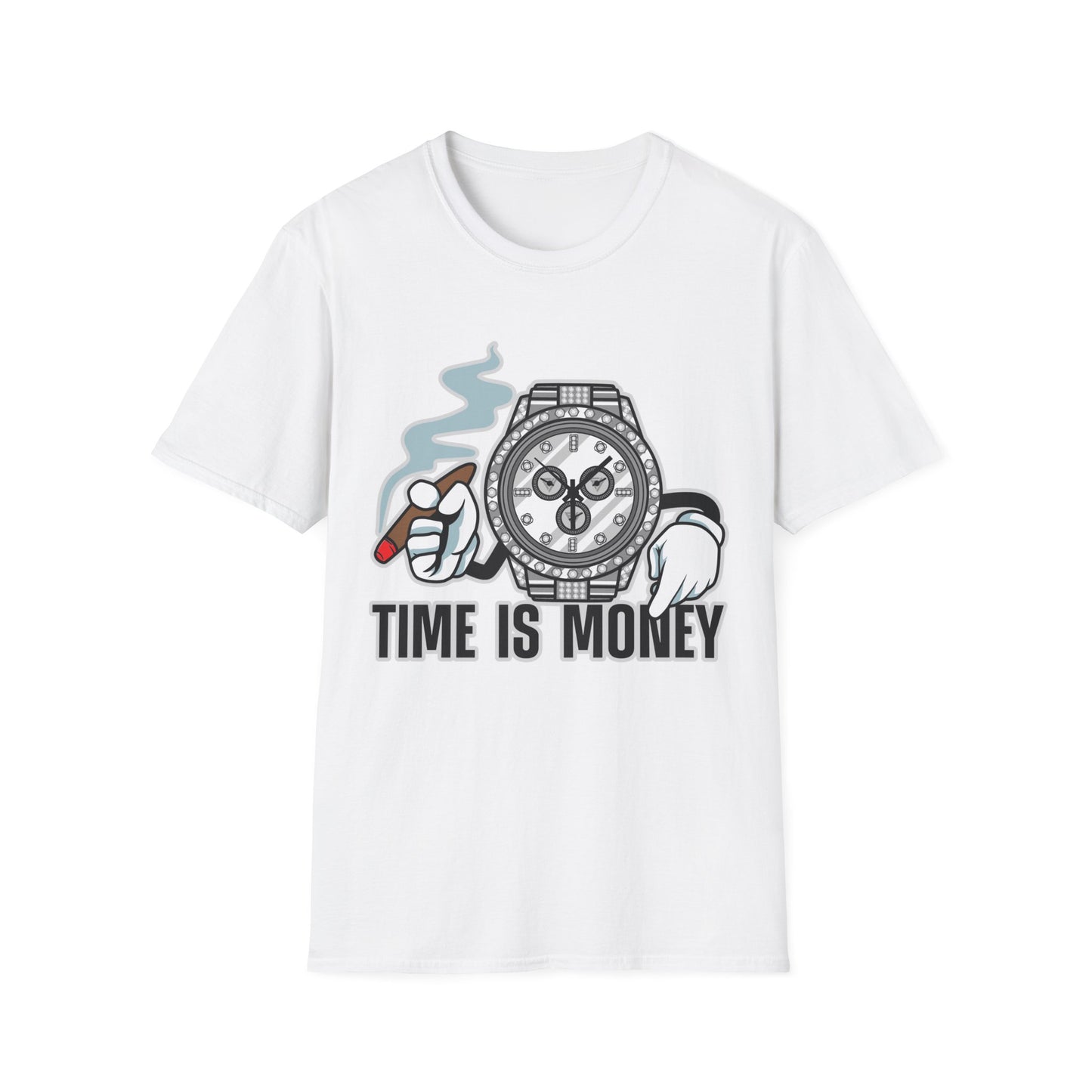 Watch Smoking Time is Money Streetwear - T-Shirt - Blount Custom Creations