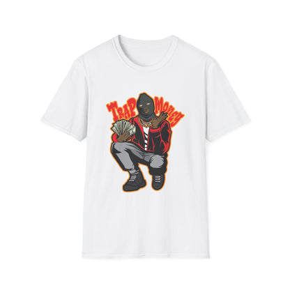 Trap Money Gangster with Ski Mask Streetwear - T-Shirt - Blount Custom Creations