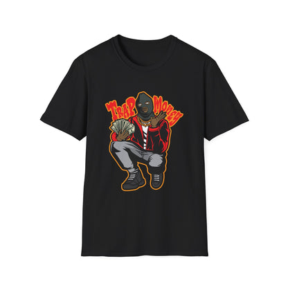 Trap Money Gangster with Ski Mask Streetwear - T-Shirt - Blount Custom Creations