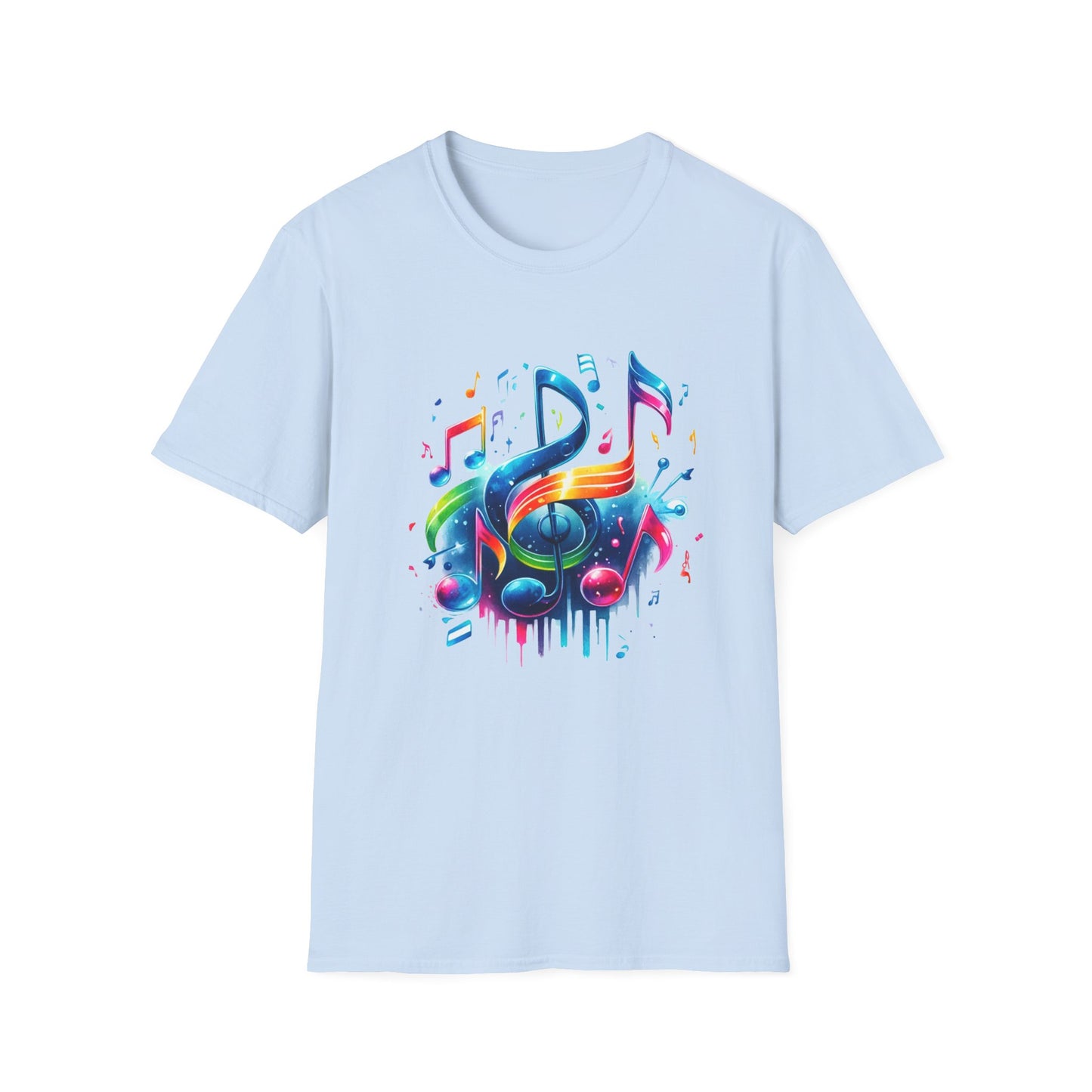 Colorful Music Notes - T-Shirt - Blount Custom Creations