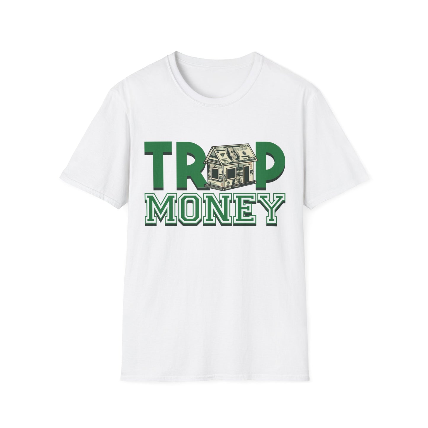 Trap Money Streetwear with Money House - T-Shirt - Blount Custom Creations