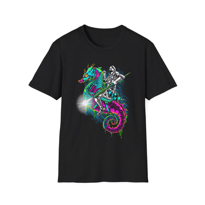 Armored Riding Sea-Horse - T-Shirt - Blount Custom Creations