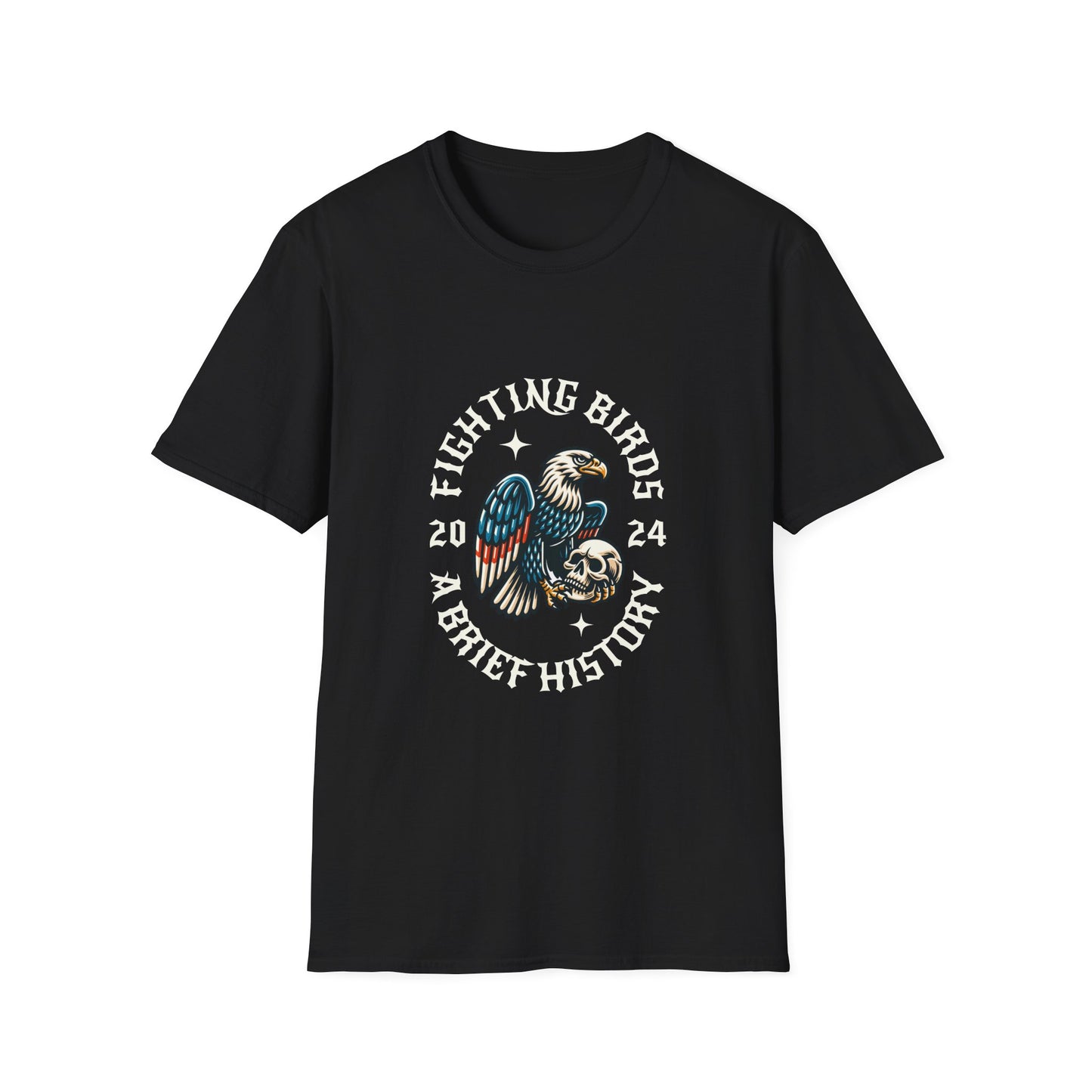 Fighting Birds A Brief History - T-Shirt - Blount Custom Creations