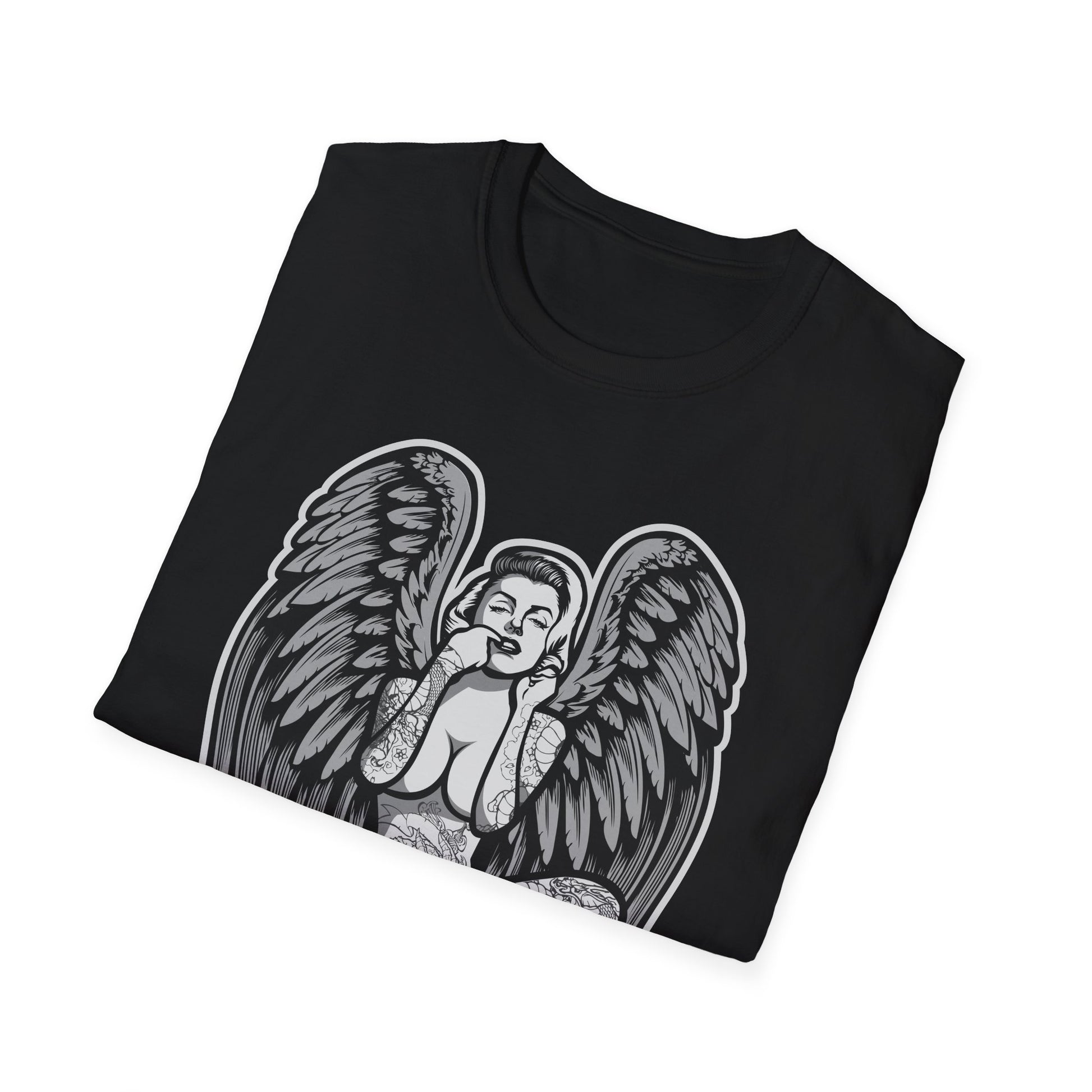 Tattooed Woman with Wings - T-Shirt - Blount Custom Creations