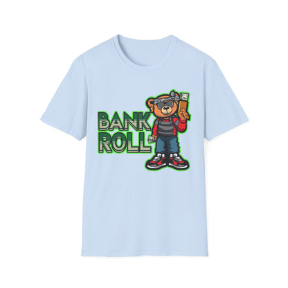 Bank Roll Streetwear Bear Holding Money Gun - T-Shirt - Blount Custom Creations