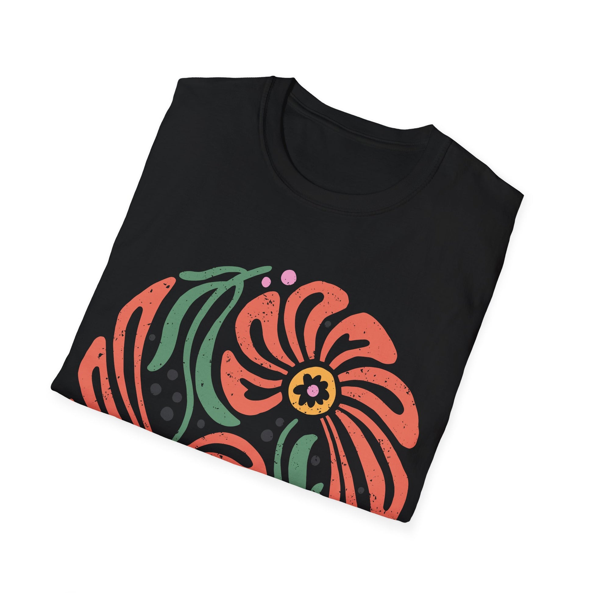 Distressed Flower Focus on the Good - T-Shirt - Blount Custom Creations