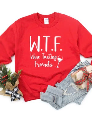 W.T.F Wine Tasting Friends T-Shirt